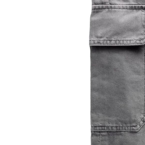 ZARA | Gray | TRF DENIM OVERALLS WITH DISTRESSED EFFECT - Picture 7 of 11